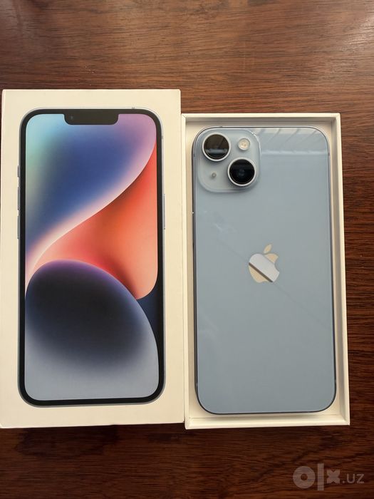 iPhone 14 128 ГБ Blue, с коробкой, оригинал