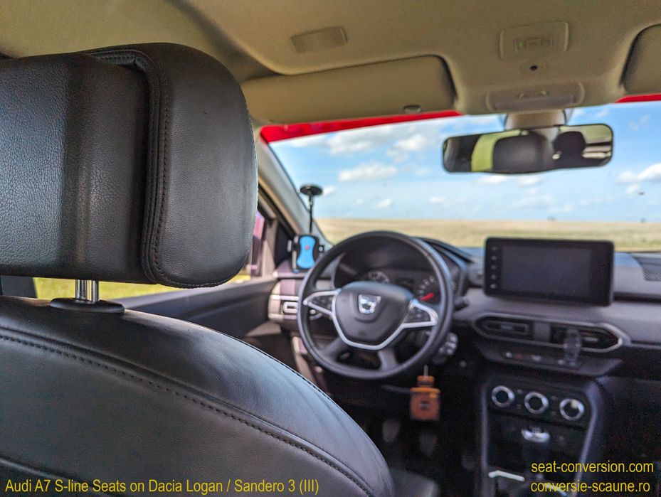 Sistem adaptare scaune de Audi A7 4G8/4K8 pe Logan Sandero 3 III 2020+