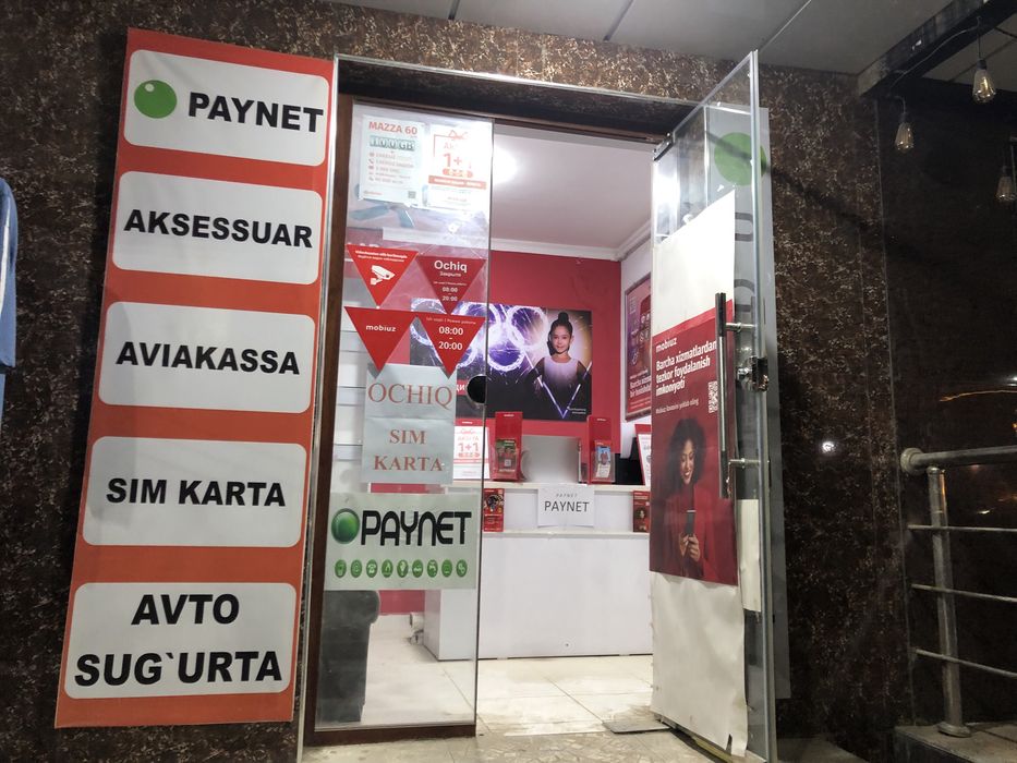 mobiuz sotiladi paynet aksessuar arendga bor