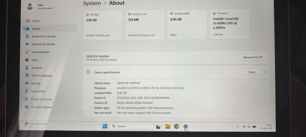 Hp Pavilion x360 Convertible