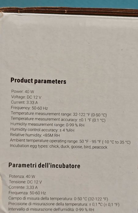 Автоматичен инкубатор 12 яйца Okköbi OBI-12