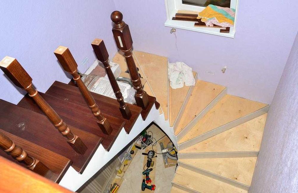 лестницы на заказ.Обшивка бетонных лестниц