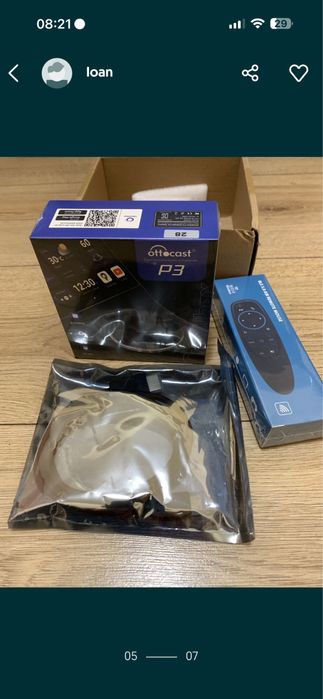 CarPlay wireles Ottocast Picasou 3 AIBox