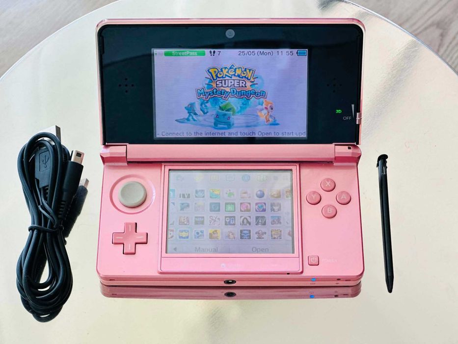 Nintendo 3DS Rose Gold + 70 игри Pokemon Zelda Mario Нинтендо