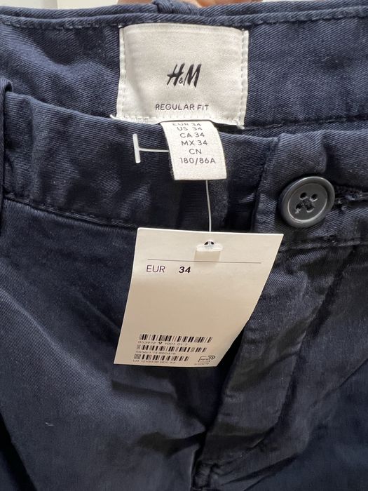 Pantaloni Chino de bumbac Regular fit CROPPED H&M