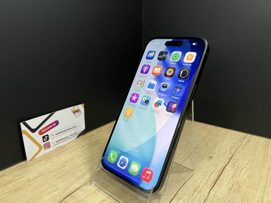 Iphone 16 128Gb Black Second-Hand 3 ani garanție, Telefoane Mures