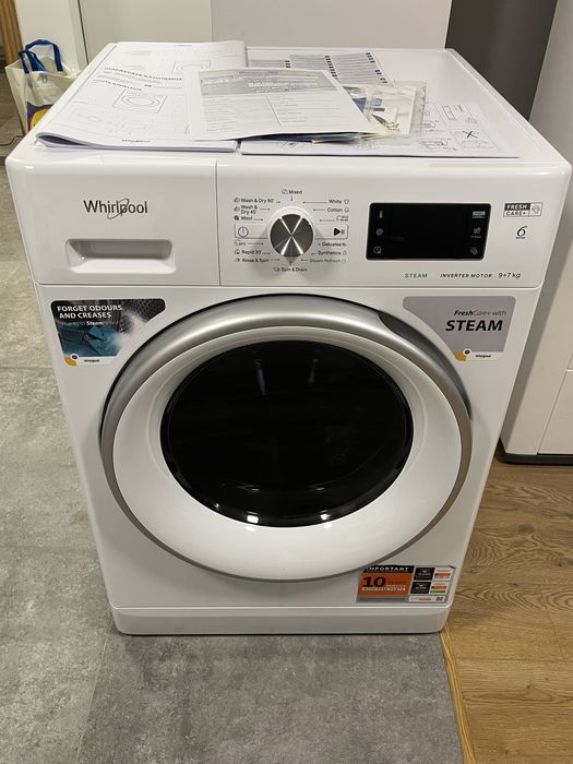 Пералня със сушилня Whirlpool 9/7 kg FreshCare+ Steam – гаранция!!!