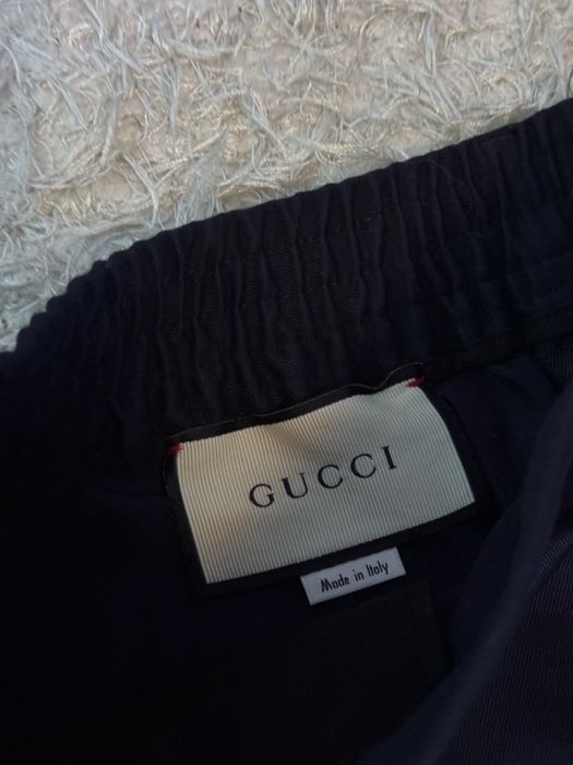 Gucci Navy Blue Cotton NY Yankees Patch Detail Track Pants M