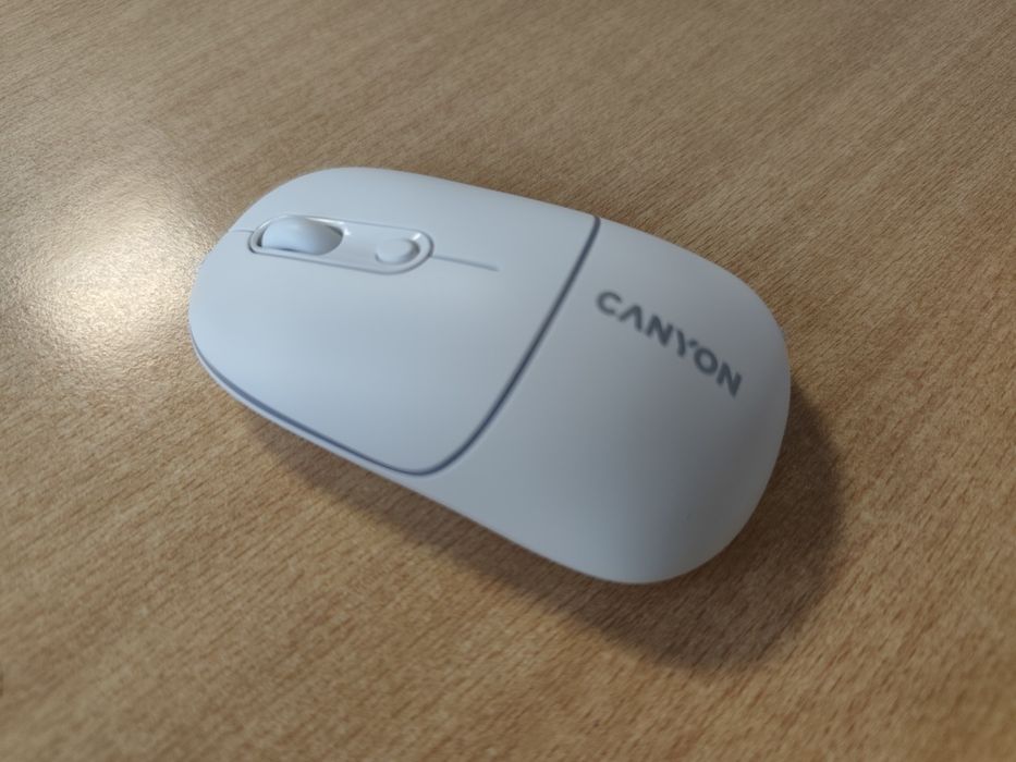 Оптична,безжична мишка Canyon mw22, white