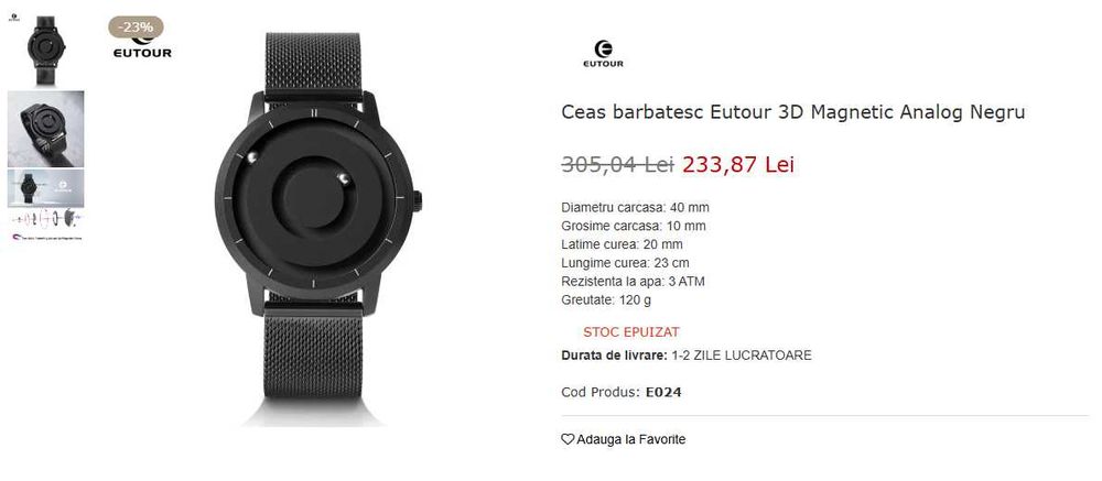 CEAS MAGNETIC EUTOUR 3D - Magnetic Analog Negru