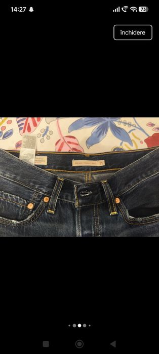 Blugi Levis ribcage straight