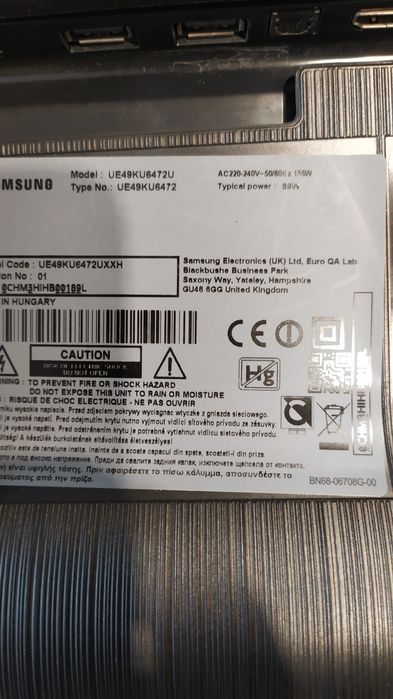 Samsung UE49KU6472U на части