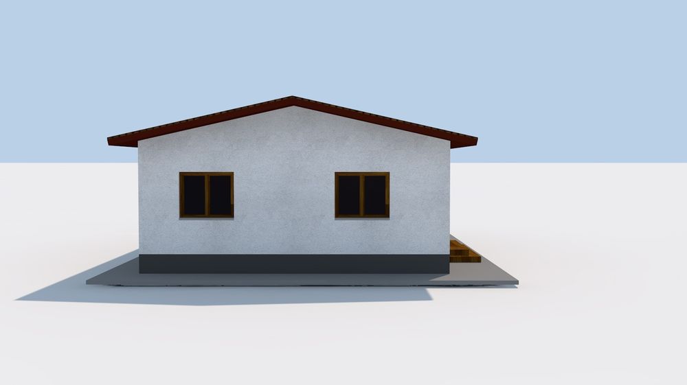 Vand case pe structura metalica modulare