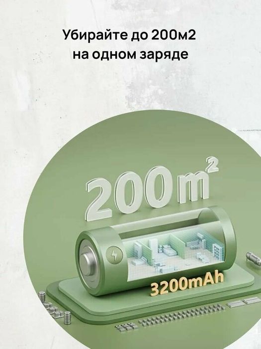 Робот-пылесос "Dreame Bot D9 Plus", белый, голосовое управление, сухая