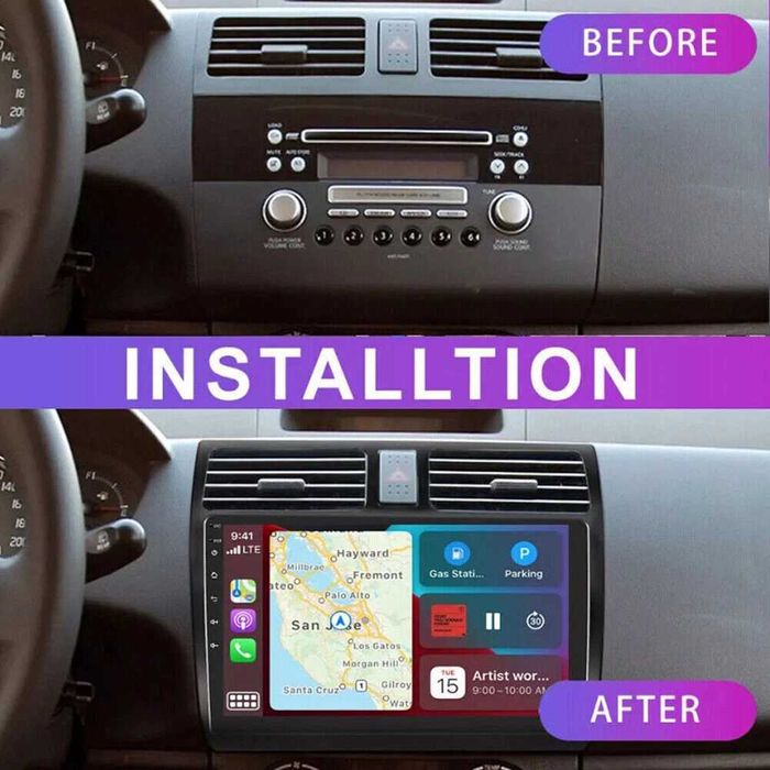 Мултимедия за Suzuki Swift Android Навигация Двоен дин плеър екран