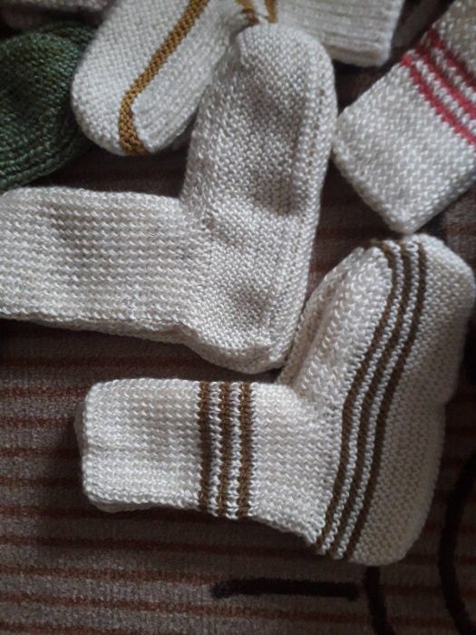 Ръчно плетени от естествена вълна ЧОРАПИ