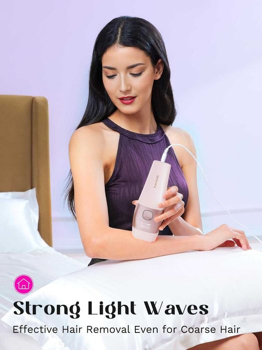 Устройство за лазерна епилация Wavytalk, с кабел (розово)