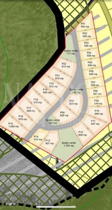 Teren intravilan pentru constructii de vanzare in Chinteni