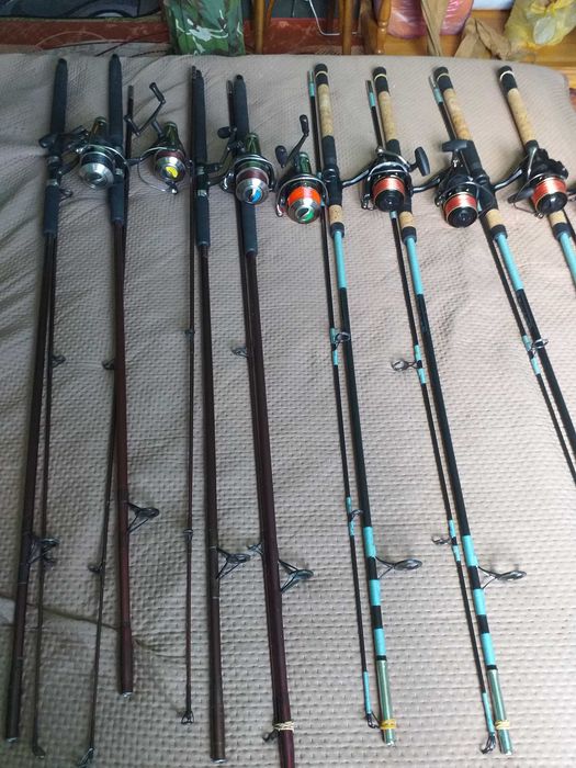 Комплекти ретро  въдици и макари
