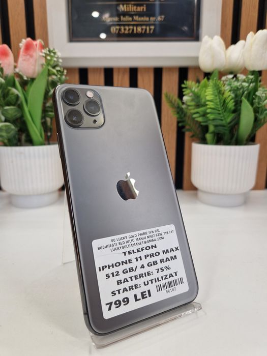 Iphone 11 Pro Max 512GB / 4GB RAM 75% Baterie Garantie! #56183