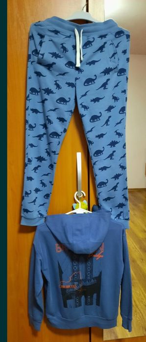 Set trening baieti gri petrol.