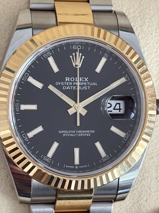 Rolex Datejust || Two-Tone Black Dial Oyster