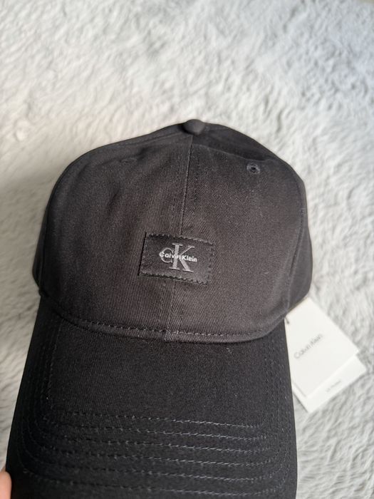 Calvin Klein monologo woven patch sapca unisex culoare neagra marime universala noua originala