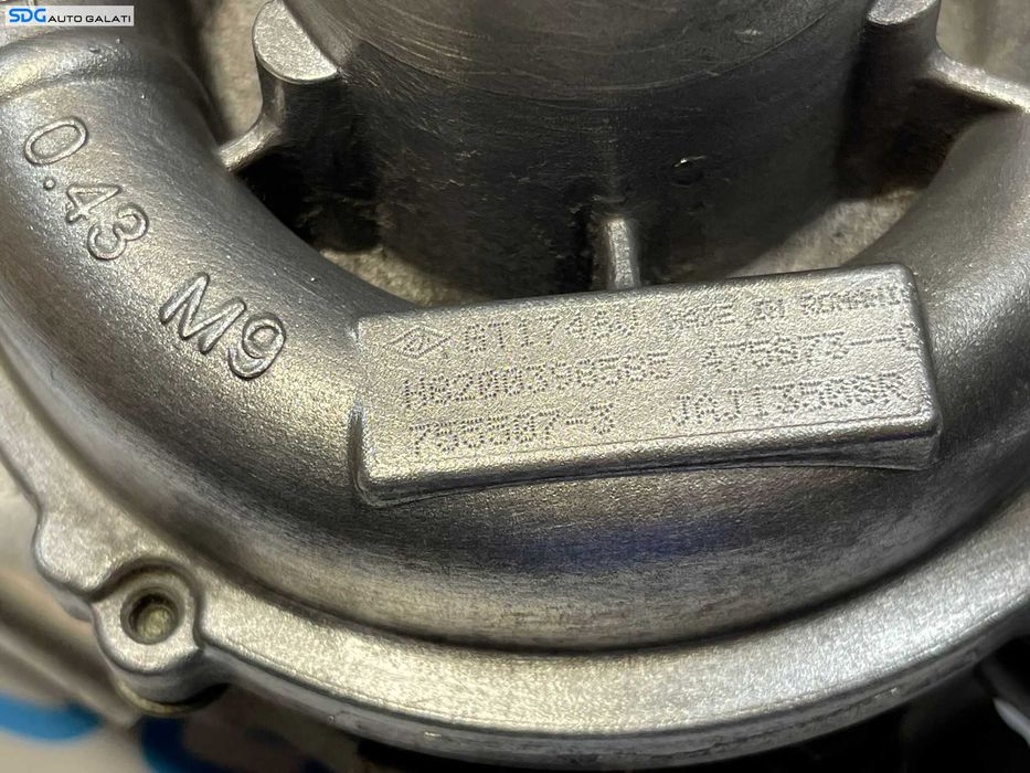Turbo Turbina Turbosuflanta Renault Scenic 2 1.9 DCI F9Q F9Q812 F9Q818 F9Q816 F9Q804 F9Q803 2003 - 2009 Cod H8200398585 8200398585 755507-3 [B4058]