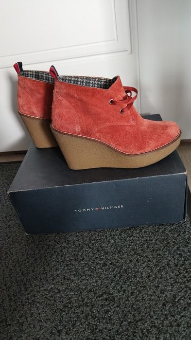 Pantofi dama piele întoarsă, naturala  Tommy Hilfiger măsura 37