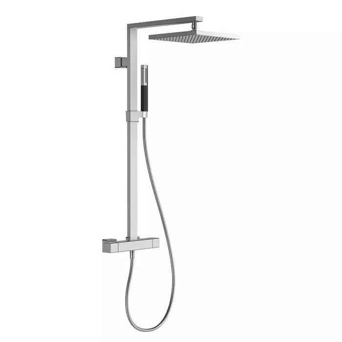 Душ колона с термостат и квадратна хром–Jacob Delafon Strayt E98321-CP