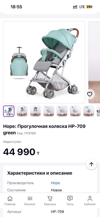 Коляска Babyton прогулочная