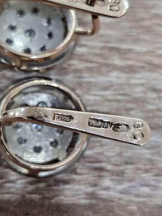 Серьги бриллианты 585СССР