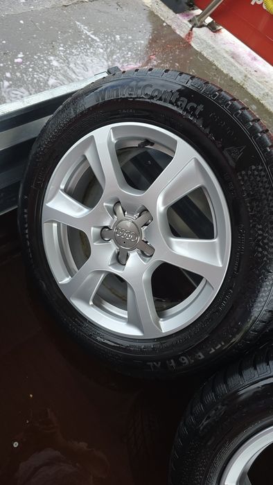 Set jante originale Audi + anvelope de iarnă Continental WinterContact TS 870 P