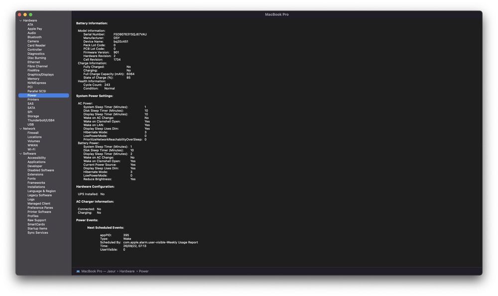 MACBOOK PRO 2019 cor i9