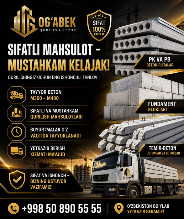 Beton plita 22sm