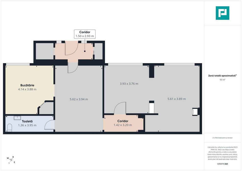 Apartament 3 camere, 100 mp, Bucovăț
