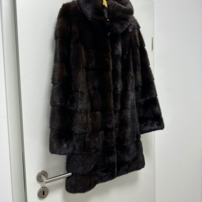 blana de nurca naturala maro