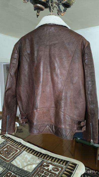 Кожаная куртка утепленная