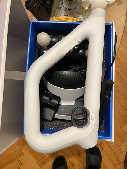 Sony PlayStation VR комплект за PS4 + Оригинална кутия + 3 игри!