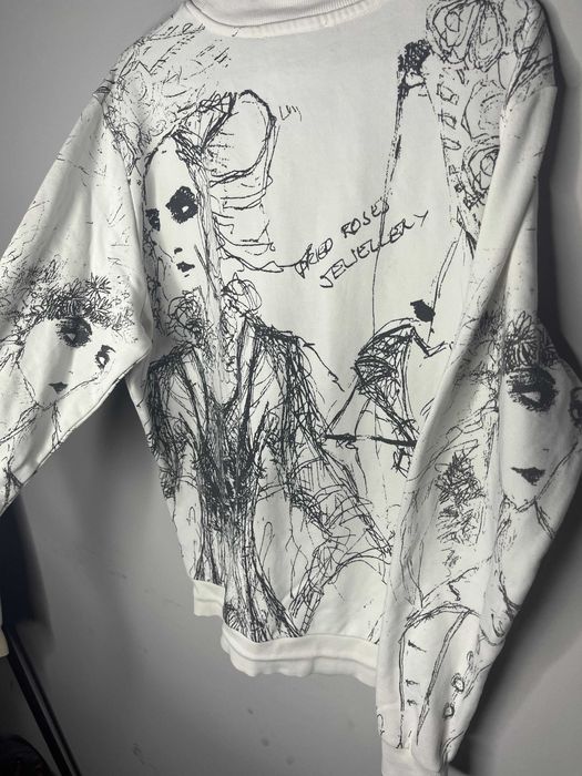 John Richmond Allover Print Sweatshirt Мъжка Блуза