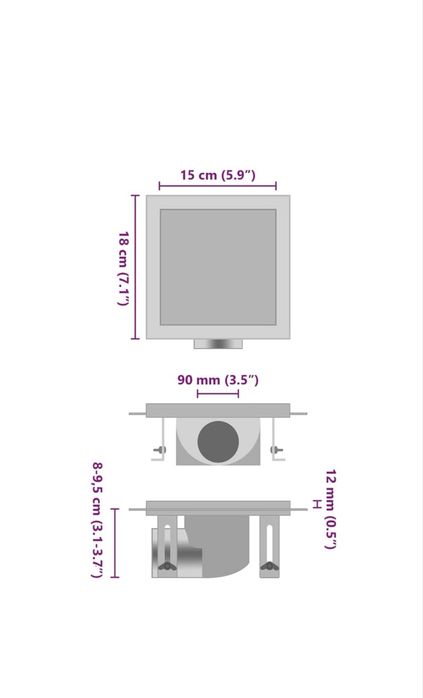 Set Nou: Rigolă Duș Inox cu Capac Gresie + Robinet Termostatat