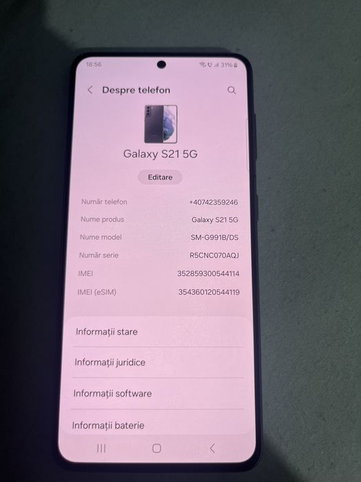 Vând Samsung S21 5G