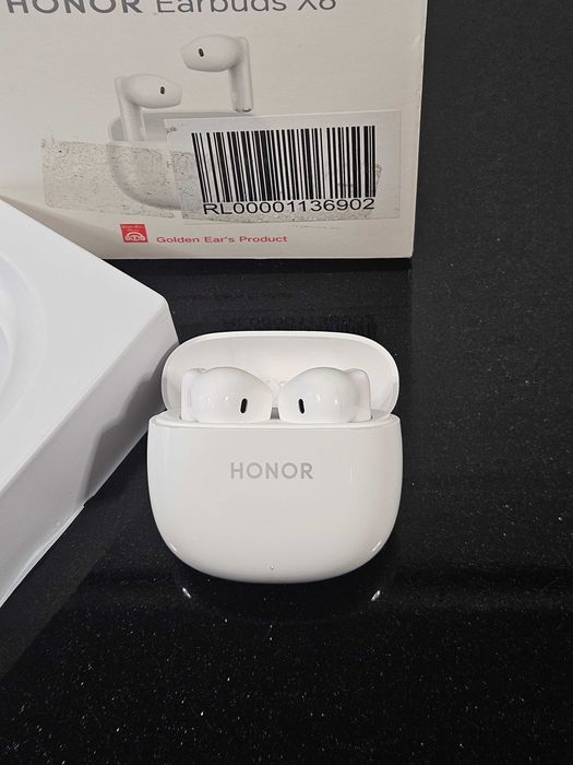 HONOR Earbuds X6 | Безжични слушалки | Bluetooth | Бели | Компактни и удобни