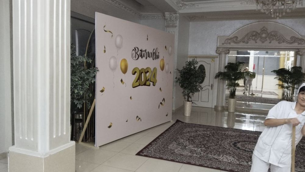 Baner tortib berish xizmati 24/7 натяжка баннер