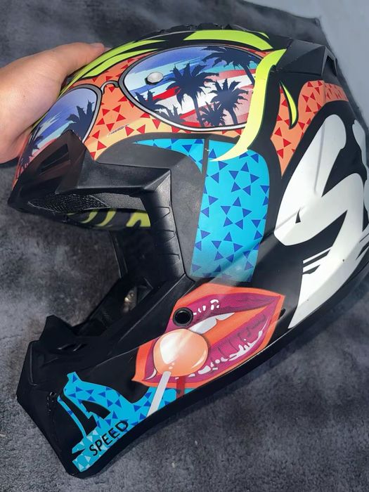 Casca Full Face MTB Silvis speed multicolor 53-54cm