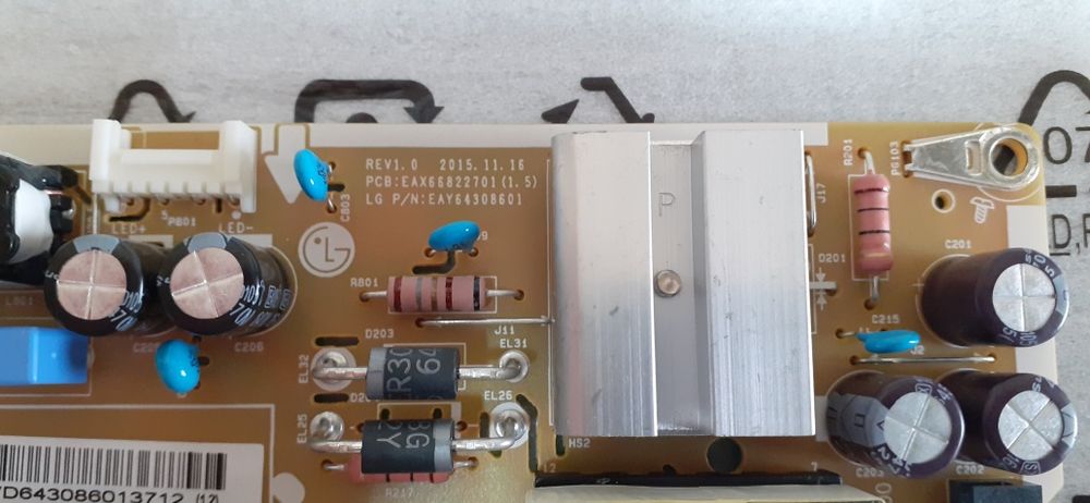 LG led tv 108cm/43 display fisurat.