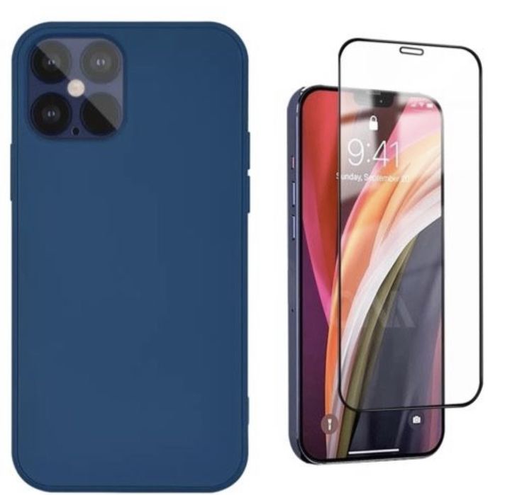 Iphone 11 12 13 14 PRO MAX Husa Cell Inter Catifea si Folie Sticla 21D