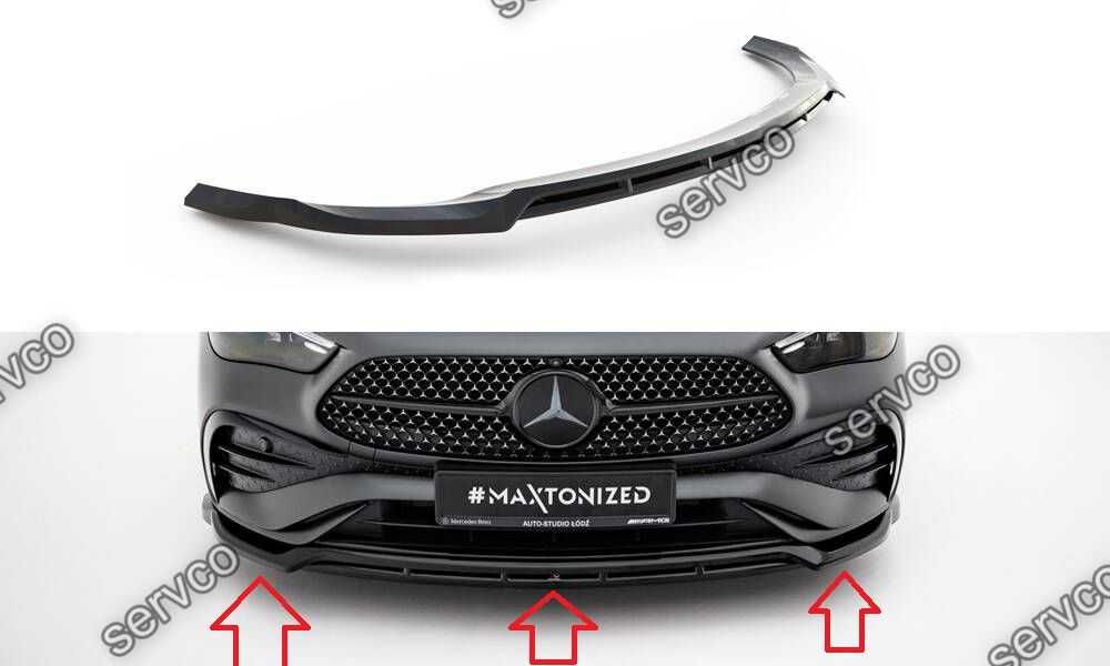 Prelungire splitter bara fata Mercedes CLE C236 AMG-Line 2023- v1 - Maxton Design