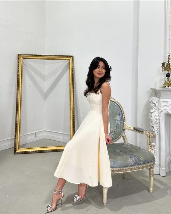 Платье в цвете айвори