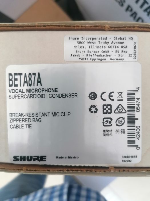 Microfon Shure Beta87A